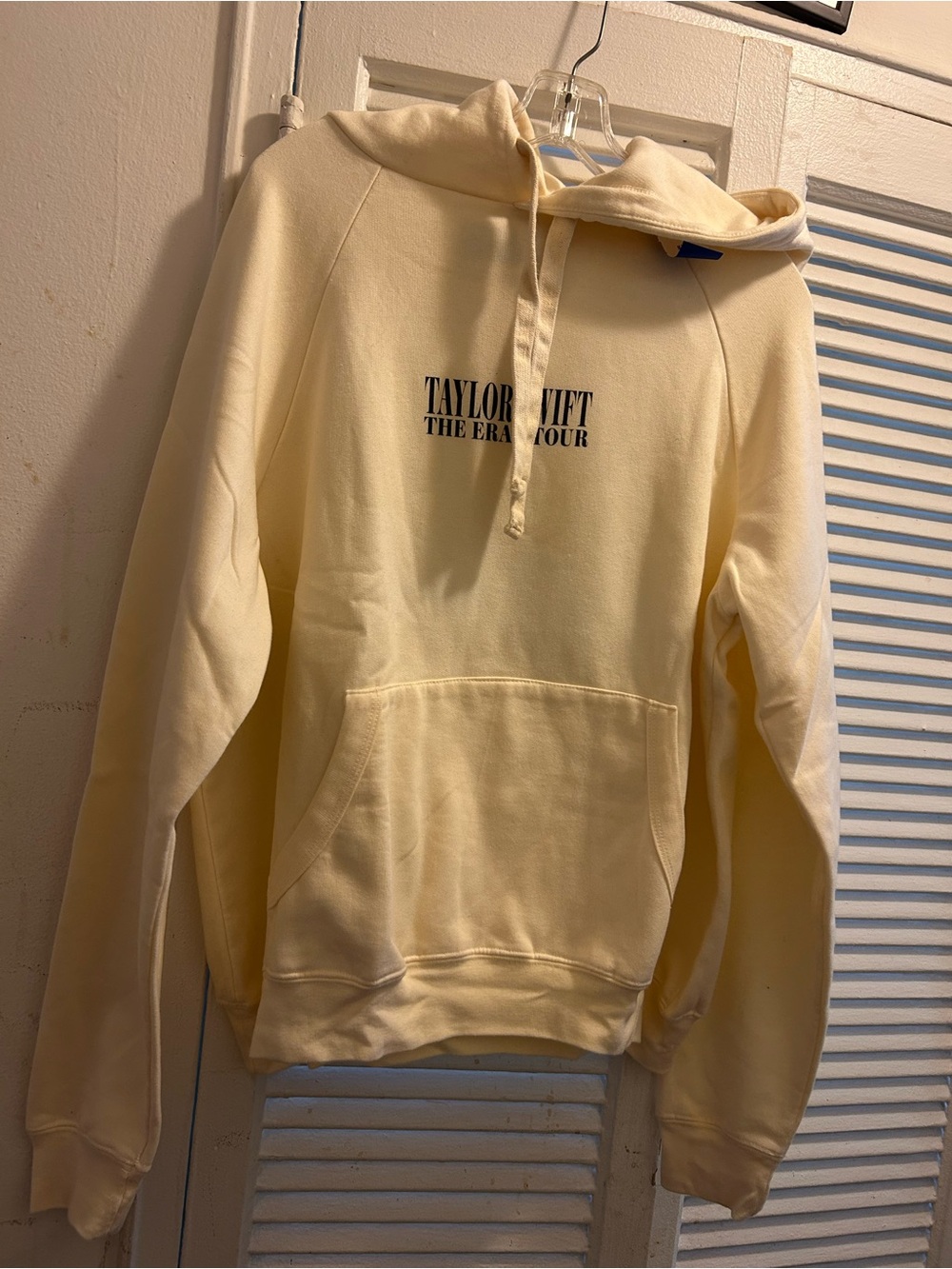 Taylor Swift Unisex The Eras Tour Collage Hoodie Cream Graphic Concert Merch M